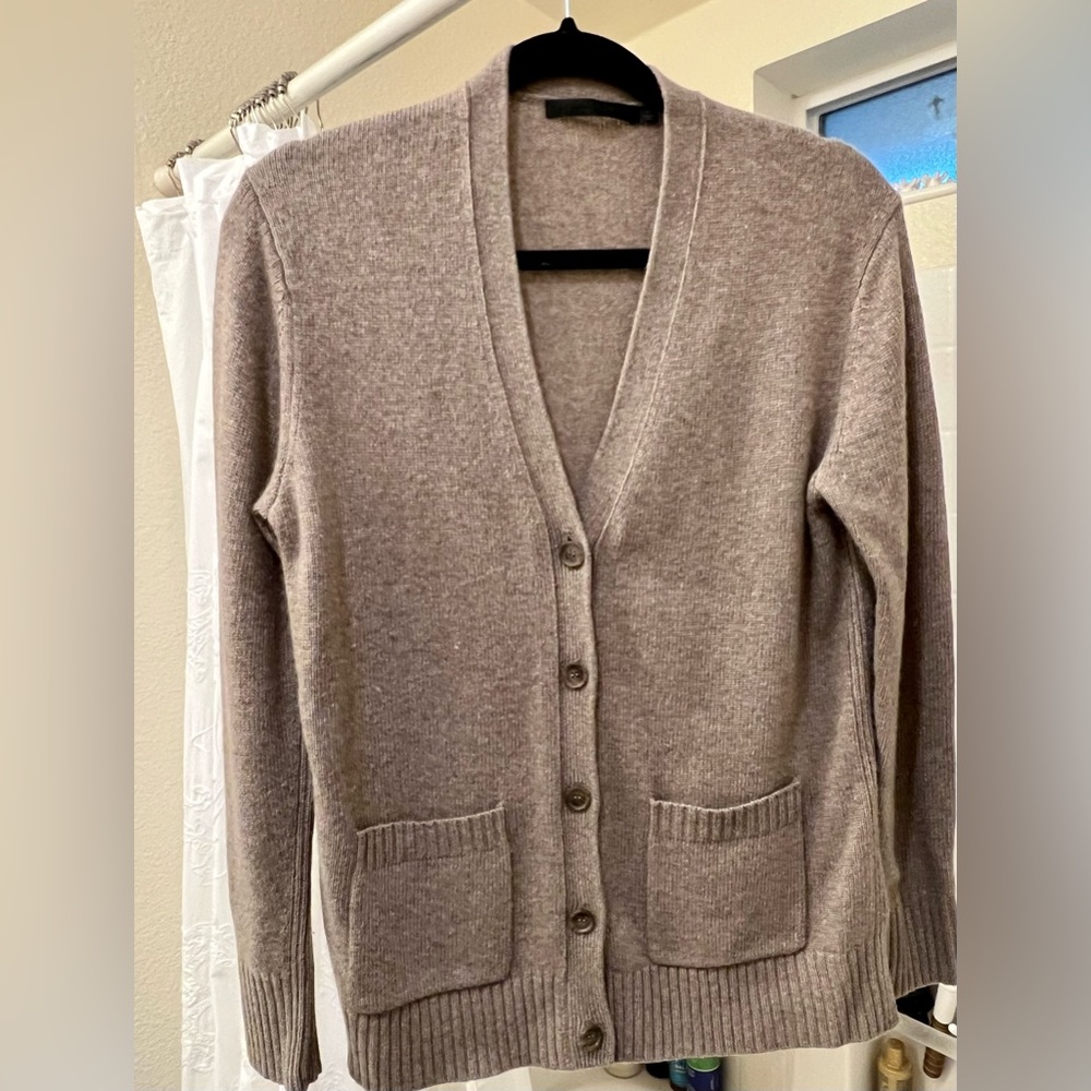 Jenni Kayne Everyday Cardigan in Taupe XS
